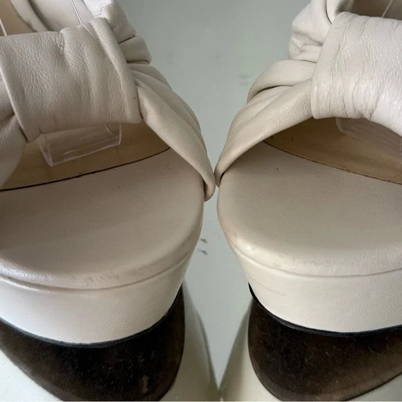 Jimmy Choo Heloise 120MM Leather Platform Sandals $995 39 - Picture 15 of 16